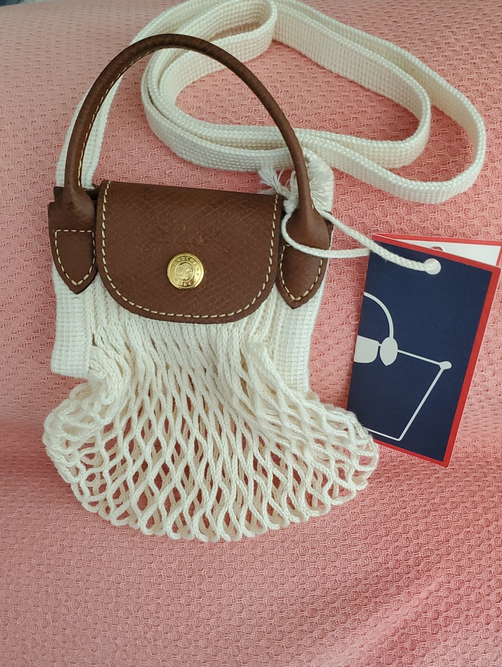Longchamp Le Pliage Filet XS Mesh Bag NWT - Picture 2 of 3
